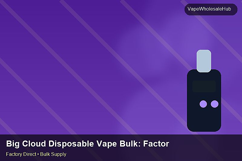 Big Cloud Disposable Vape Bulk โ Big Cloud Disposable Vape Bulk: Factory Direct Quote | 2026 Edition photo 2