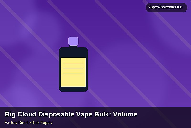 Big Cloud Disposable Vape Bulk — Big Cloud Disposable Vape Bulk: Volume Pricing Tiers | 2026 Edition photo 2